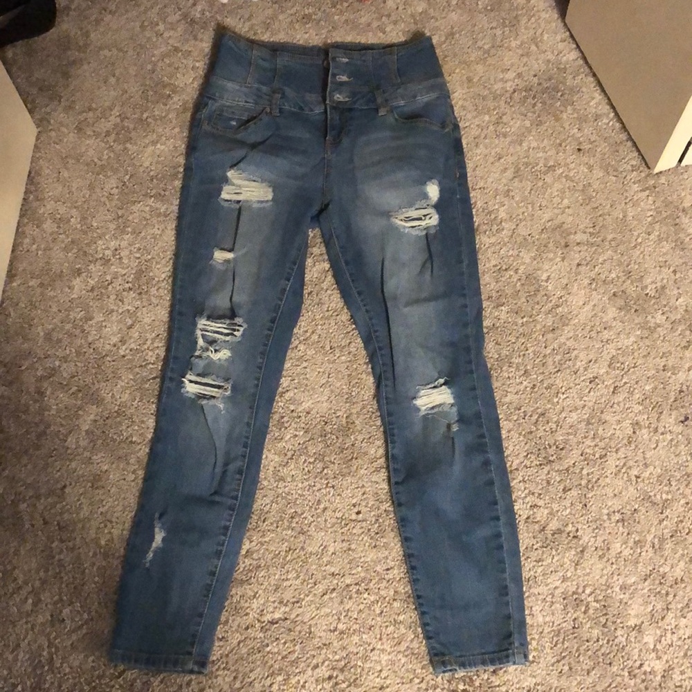 High waisted, ripped, skinny jeans from T.J Maxx
